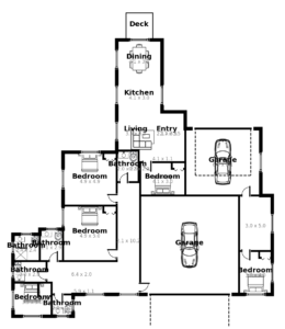 Plan Rustic country house